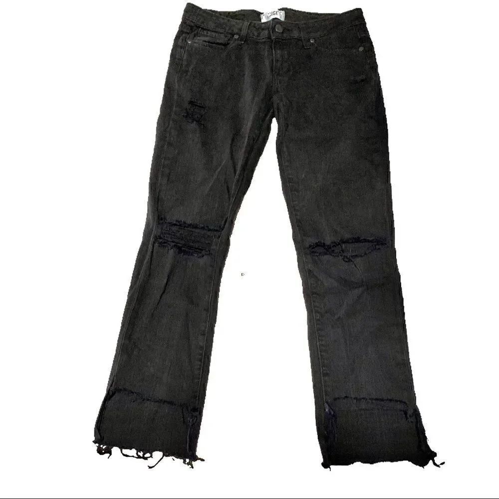 Paige Jimmy Jimmy Black Skinny Jeans Sz 24